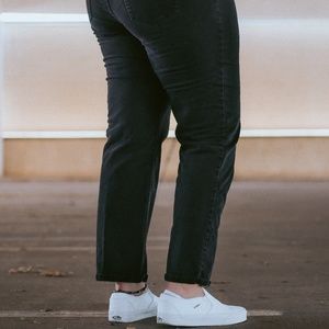 Black faded crapi jeans